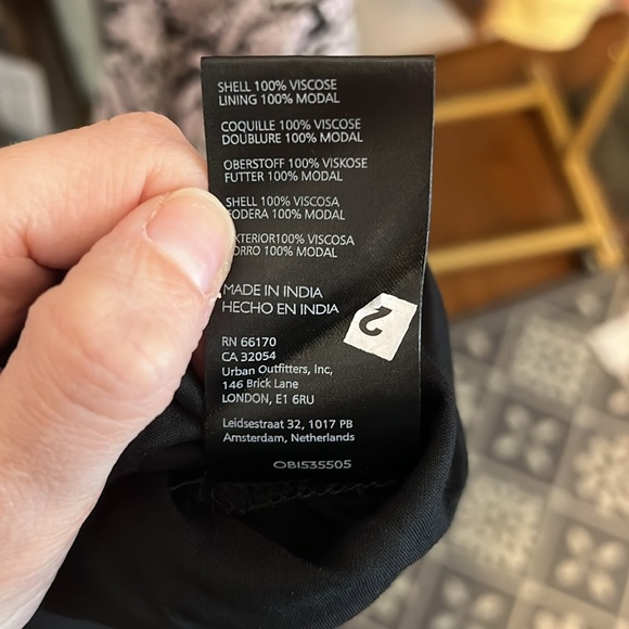 By Anthropologie Square neck Smocked Midi Dress Blank Pink Floral Chiffon XS - Picture 11 of 14